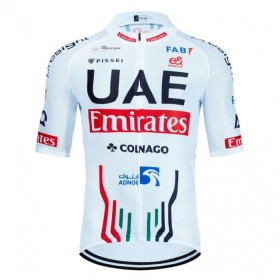 Wielershirt 2024 UAE TEAM EMIRATES Wit
